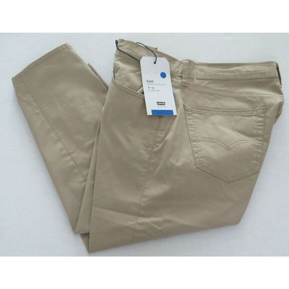 LEVI'S Cool 505 Men's Sz 34 Khaki Regular Fit Cropped 3/4 Pants - Picture 6 of 9